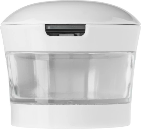 Garlic cutter | Stainless steel & plastic | Grater at the bottom | white