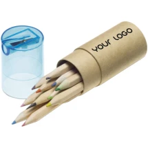 Tube cartonné de 12 crayons