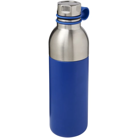 Thermo sports bottle | Stainless steel | 590 ml | Silicone handling loop | blue