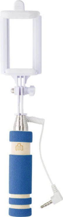 Selfie -Stick | ABS | 61cm | Selfie -Selbstauslöserknopf | Blau