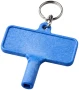 Key with keychain | Plastic | 6,1 cm x 5,8 cm | Square opening