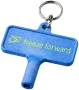 Key with keychain | Plastic | 6,1 cm x 5,8 cm | Square opening