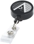 Clip à roulettes pour badges | ABS | Peut être utilisé comme porte-clés