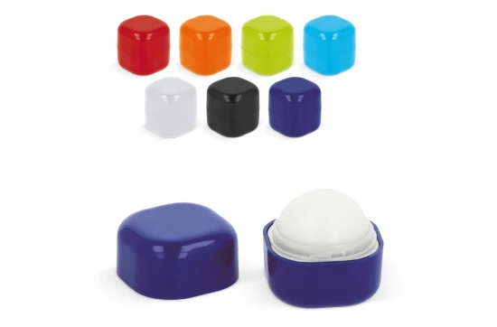 Kubusvormige lippenbalsem | ABS | Vanillesmaak | Cubicle verpakking | Zwart