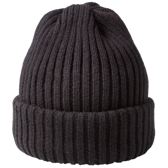 Knitted beanie | Acrylic | One size fits all | Luxurious | black