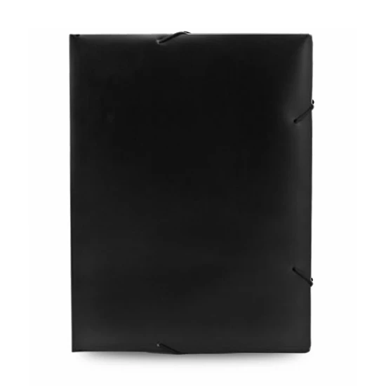 Document folder | Plastic | Triple folding system | Black