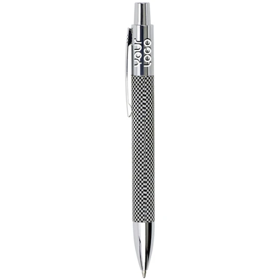 Metal ballpoint pen | Bacoor | Black ink | black;white