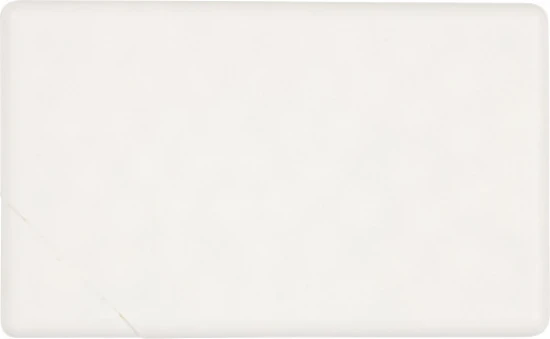 Rectangular mint card | Plastic | 12 gr | white