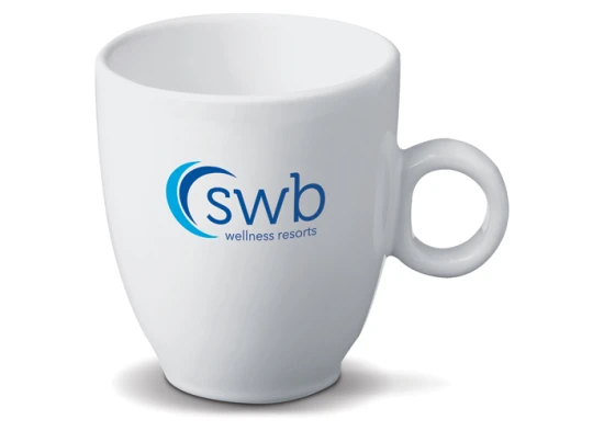 Mug | Porcelain | 200 ml | Conical shape | White