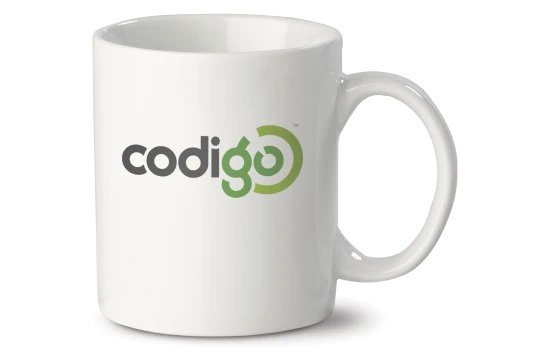 Tasse | Porzellan | 300 ml | Große Druckfläche | 