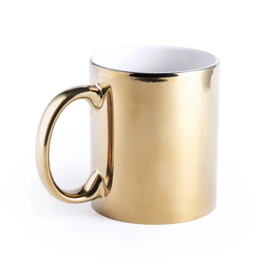 Mok | Keramisch | 350ml | Zilver & goud | Dorado