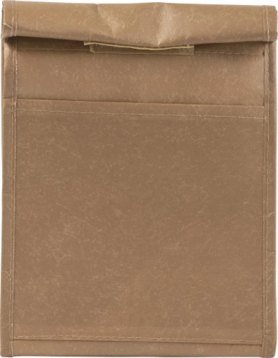 Thermos lunch bag | Laminated nonwoven 100g/m² & aluminium foil | 26,3x19,1cm | Cheap | brown