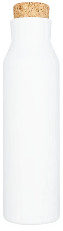 Thermoflasche | Edelstahl | 590ml | Deckel in Korkoptik | weiss