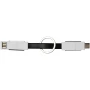 4-in-1 cable | ABS Plastic | Incl. keyring & magnets
