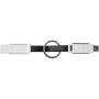 4-in-1 cable | ABS Plastic | Incl. keyring & magnets