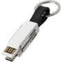 4-in-1 cable | ABS Plastic | Incl. keyring & magnets