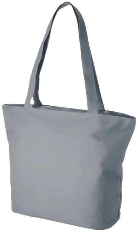 Tote bag | 600D polyester | Zippered | 47x35cm | 34 cm long handles | Many colours available | grey