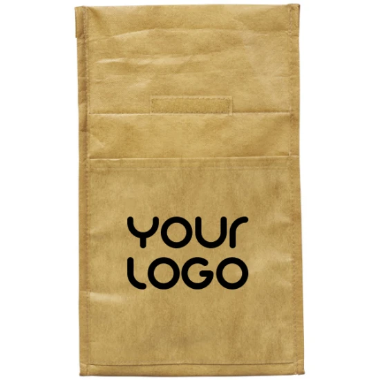 Koeltas | Non-woven PP 110g/m² | 32x14x18,5cm | 3L | Rolltop-sluiting met klittenband | naturel