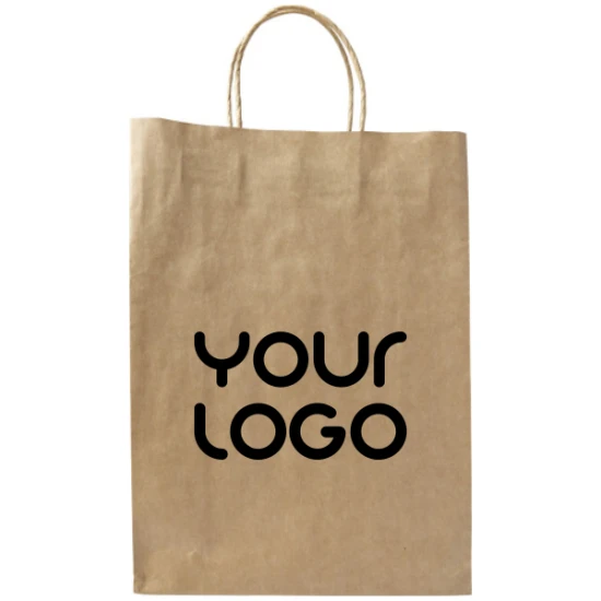 Medium size bag | Paper | 30x22x11cm | brown