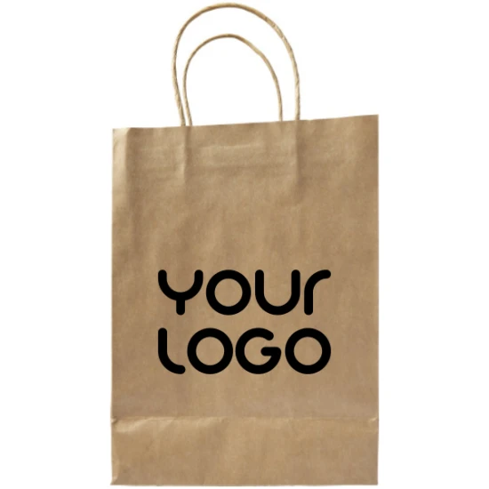 Petit sac | Papier | 16x8,5x23,5cm | brun