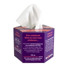 Tissue box | Zeshoekige vorm gevuld | 100 tissues