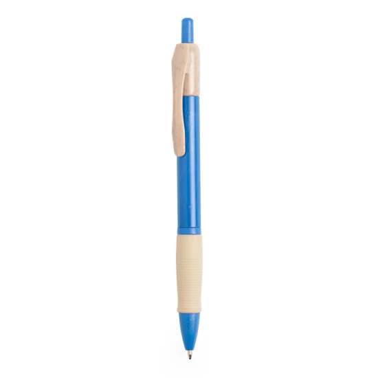 Ballpoint pen | Wheat straw and ABS plastic |  Blue ink refill | Blue