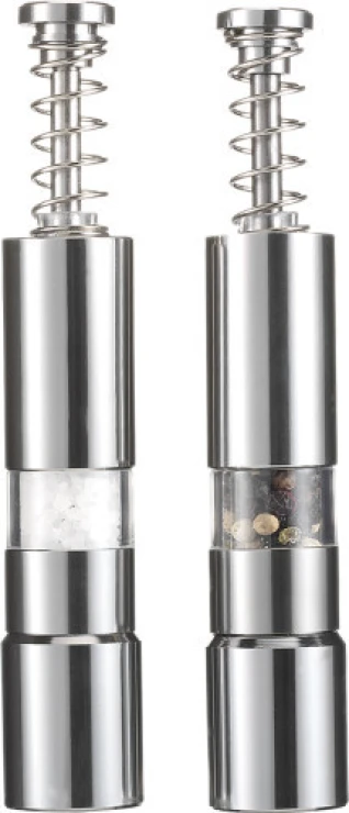 Salt and pepper mills | Stainless steel | Manual grinder | silver