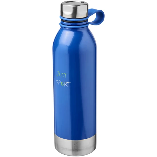 Grote sportfles met draaidop | RVS | 740 ml | Gravure | blauw