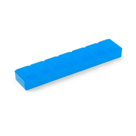 Pillendoosje | Plastic | 7 compartimenten | Veiligheidsbox | Blauw