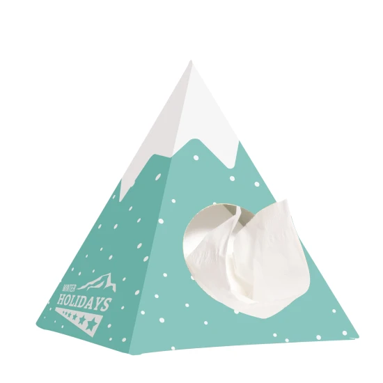 Tissue box | Piramide vorm | 50 tissues | wit