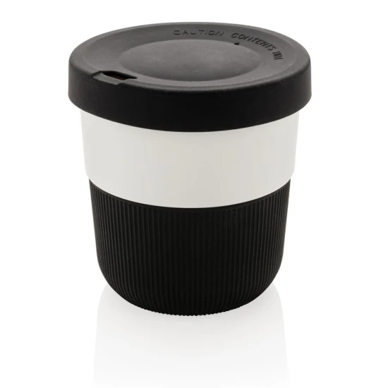 Insulated cup | PLA | 280 ml | With silicone grip | Sustainable | Black