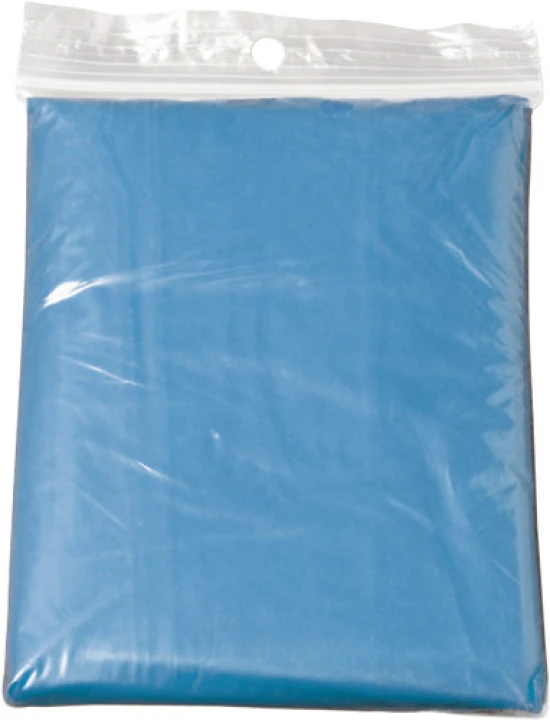 Poncho | Translucent | 103 x 126,5 cm | Foldable | light blue