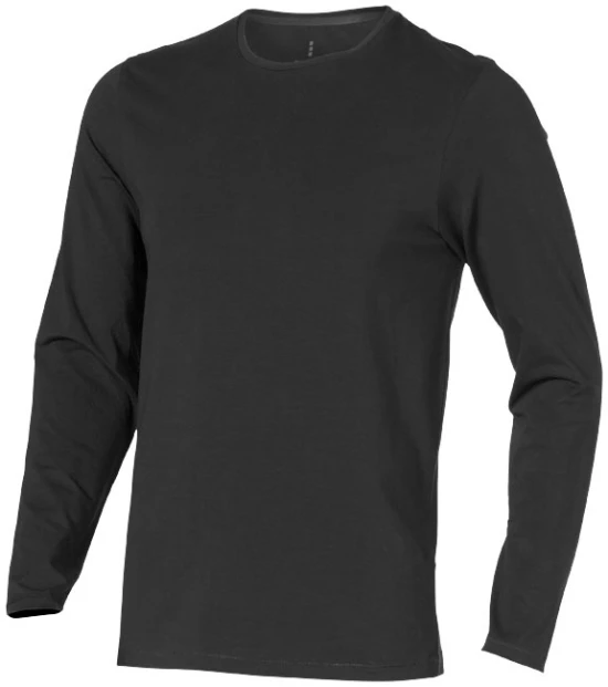 Long sleeve shirt | 95% organic cotton | For men | Sustainable | Anthracite