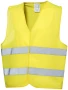Gilet de sécurité | Polyester | XL | Pour usage professionnel | Grande zone de marquage à l’avant et à l’arrière | Conforme à la réglementation de l’UE