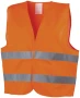 Safety vest | Polyester | XL | For professional use | Large decoration area on the front and back | Meets EU regulation
