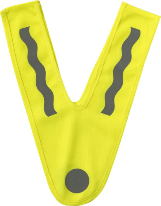 V-vormig neon veiligheidsvest | 100% polyester | Voor kinderen | Full-colour bedrukt | geel