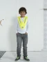 Neon-Sicherheitsweste in V-Form | 100% Polyester | Für Kinder | Vollfarbiger Druck