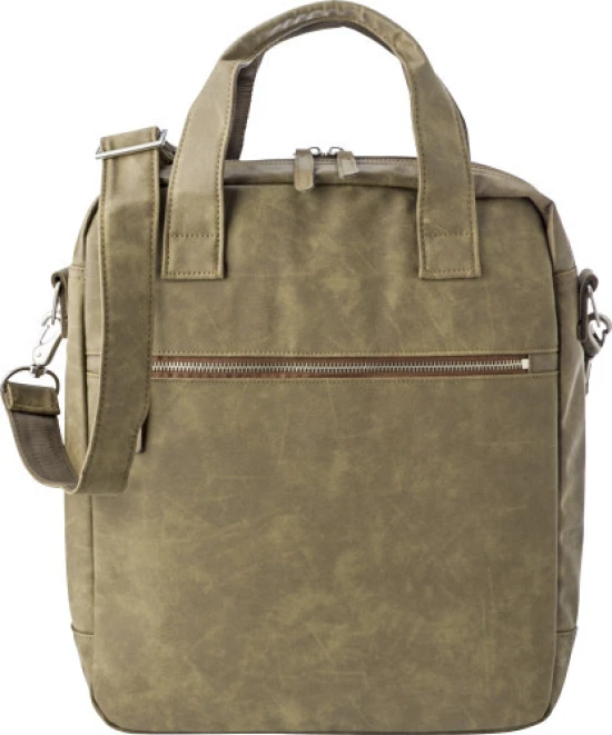 PU laptop shoulder bag (13') | taupe
