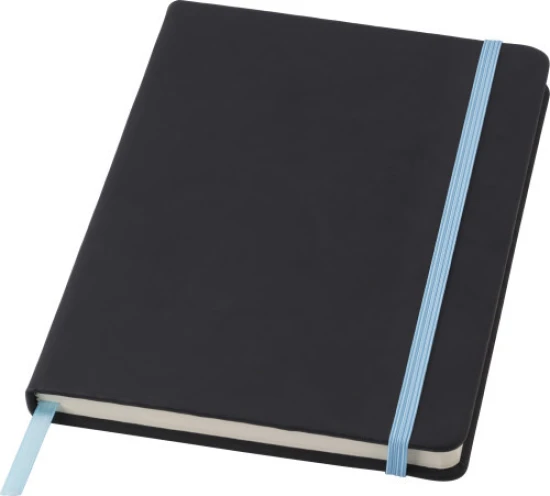 A5 notitieboek | 96 gelinieerde pagina's | Gekleurd elastiek | kobaltblauw