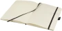 A5 notebook | 160 lined pages | Cream paper | Document pocket | Pen loop
