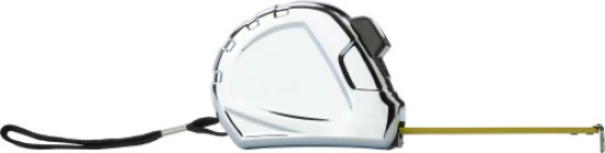 Meetlint | ABS en metaal | 3 m | Met riemclip en polsbandje | zilver