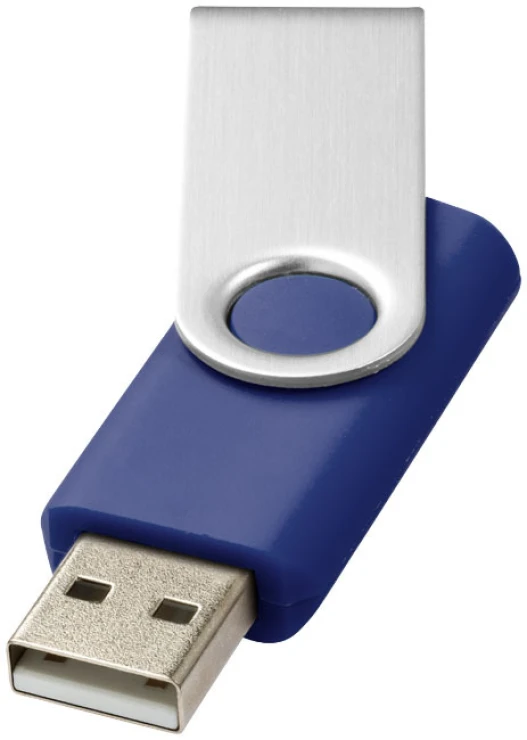 USB-Flash-Laufwerk drehbar | Kunststoff und Aluminium | 2GB | blau;silber