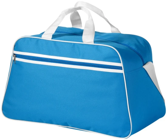 Sac polochon | Polyester | 28x48x25cm | 30L | bleu process;blanc