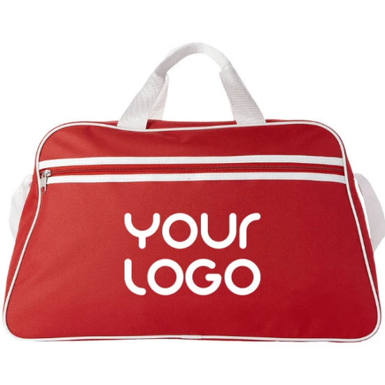 Duffel tas | Polyester | 28x48x25cm | 30L | rood;wit