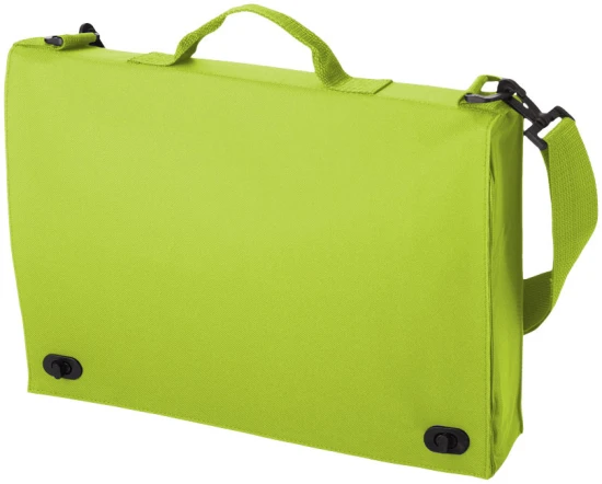 Conferentietas | Polyester | 6L | Meerdere documentenvakken | appelgroen