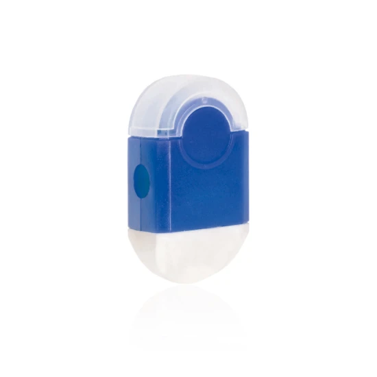 Eraser | Plastic | Incl. sharpener | Blue