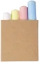 4-piece chalk set | Paper box | 4 colours