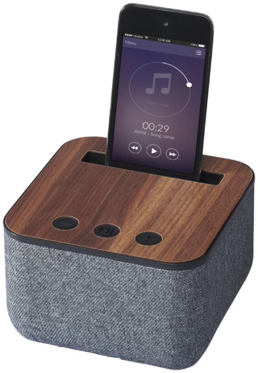 Bluetooth speaker | Fabric and wood | 5W | dark brown