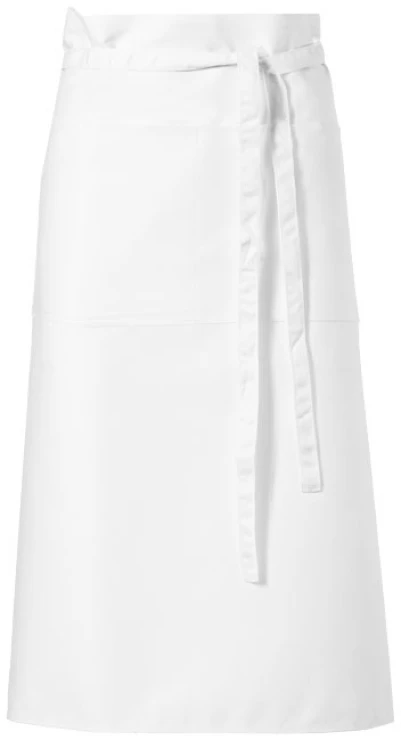Apron | Polyester and cotton 240g/m² | 0.9m tie back closure | 2 pockets | White