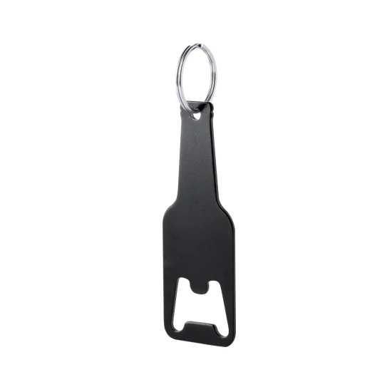 Opener keyring CleVon | Aluminium | 3 cm x 8.9 cm x 0.2 cm | 10 gr | Bottle opener | Black